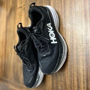 Hoka Women’s Black and White Athletic Shoes